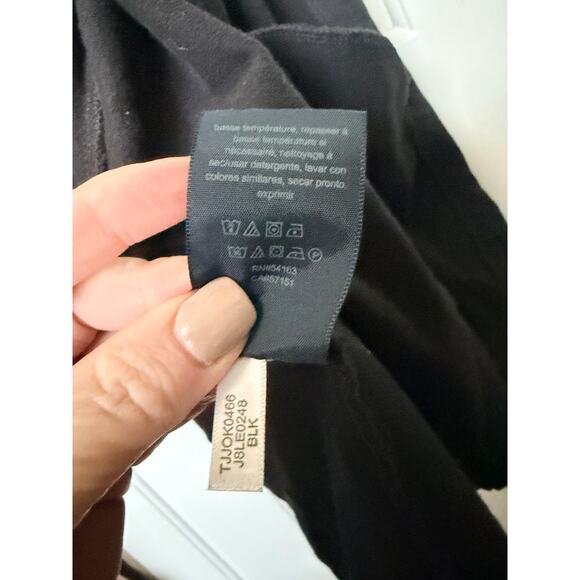 Tommy Hilfiger Military Band Jacket XL Black Knit Crest Button Open Front Blazer - Picture 5 of 8